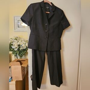 LeSuit Pinstripe Suit - Size 14P